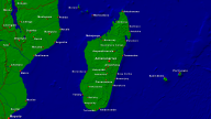 Madagaskar Städte + Grenzen 1920x1080